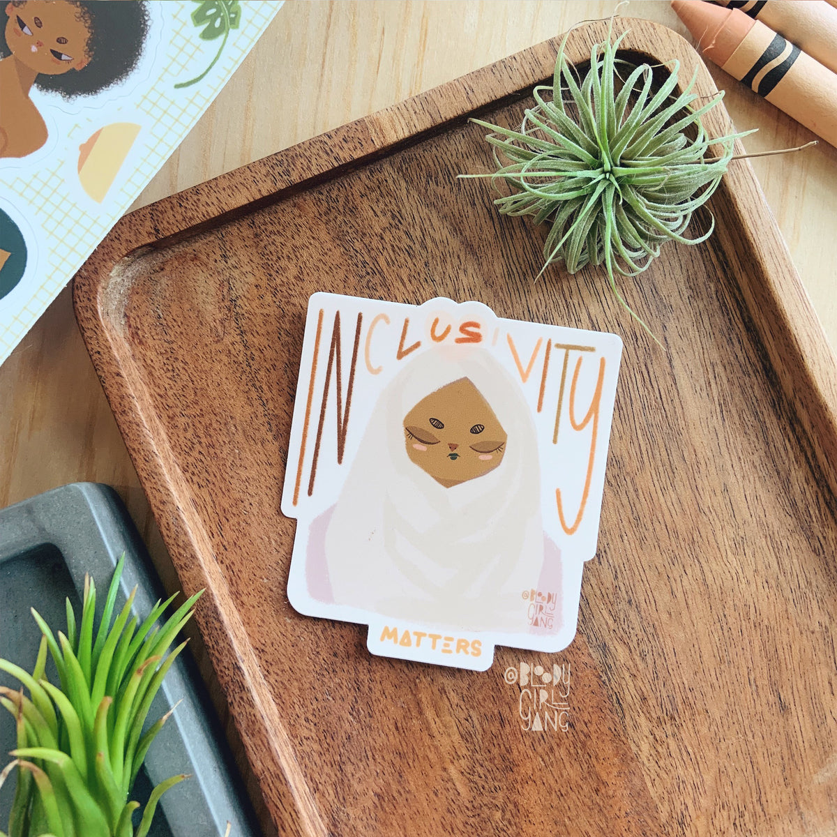 Inclusivity Matters - Hijab Girl Sticker